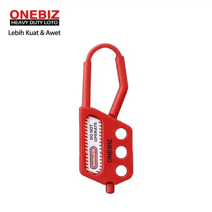 Heavy Duty Loto OB 14-BDK44 Nylon Lockout Hasp ONEBIZ untuk mencegah mesin dioperasikan
