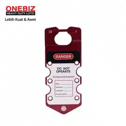 Heavy Duty Loto OB 14-BDK53 Six-hole Aluminum Hasp ONEBIZ untuk mencegah mesin dioperasikan