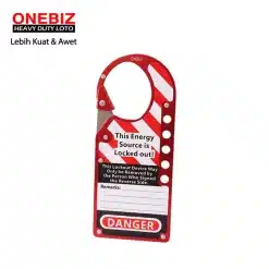 Heavy Duty Loto OB 14-BDK54 Five-hole Aluminum Hasp ONEBIZ untuk mengunci sumber energi