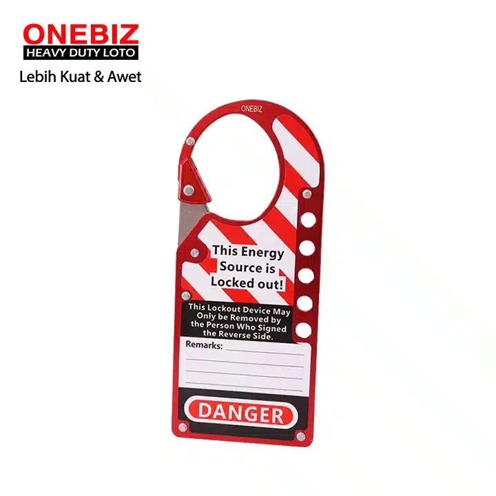 Heavy Duty Loto OB 14-BDK54 Five-hole Aluminum Hasp ONEBIZ untuk mengunci sumber energi