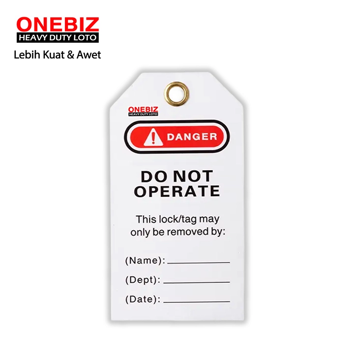 Heavy Duty Loto OB 14-BDP02-with plastic seal ONEBIZ untuk memberi tanda pada device LOTO