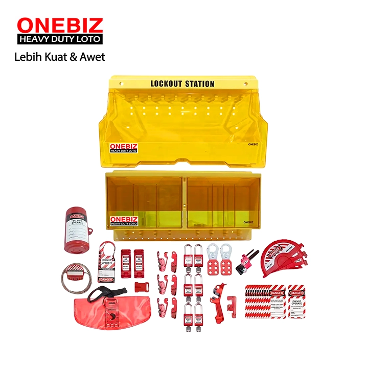 Heavy Duty Loto OB 14-COM-BDB103-0001 Lototo Set ONEBIZ untuk memastikan sumber energi benar-benar terisolasi