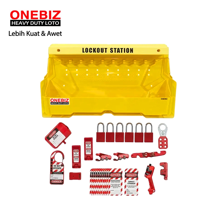 Heavy Duty Loto OB 14-COM-BDB103-0003 Lototo Set ONEBIZ untuk memastikan sumber energi benar-benar terisolasi