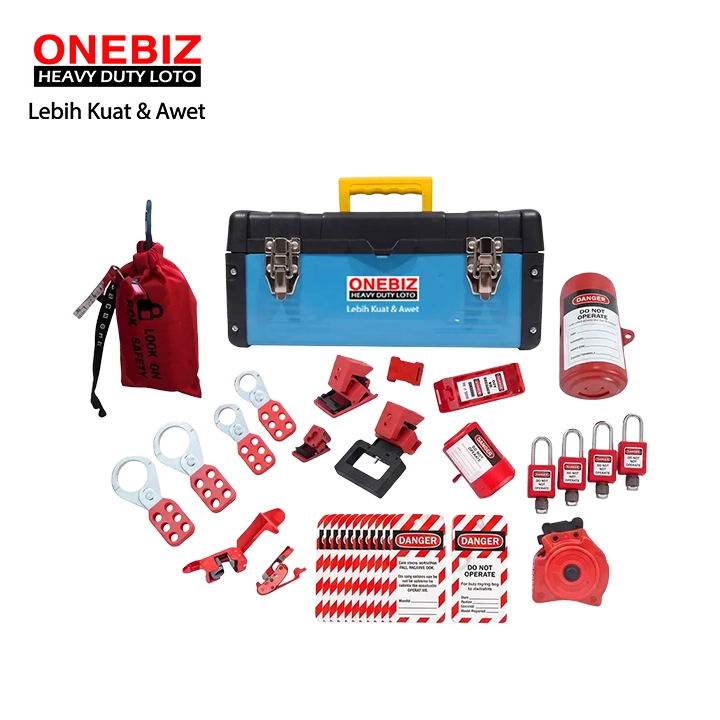 Heavy Duty Loto OB 14-COM-BDZ03-0001 Lototo Set ONEBIZ untuk memastikan sumber energi benar-benar terisolasi