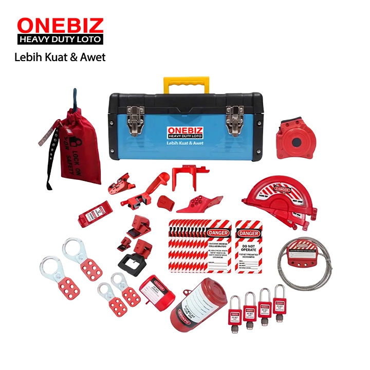 Heavy Duty Loto OB 14-COM-BDZ03-0005 Lototo Set ONEBIZ untuk memastikan sumber energi benar-benar terisolasi