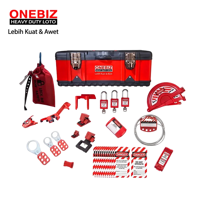 Heavy Duty Loto OB 14-COM-SLHB-0002 Lototo Set ONEBIZ untuk memastikan sumber energi benar-benar terisolasi