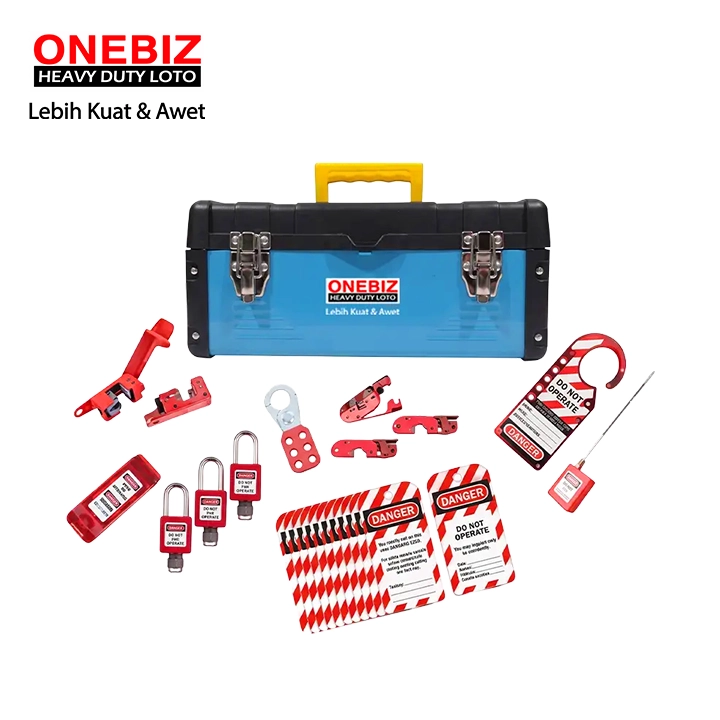 Heavy Duty Loto OB 14-ELEC-BDZ03-0001 Lototo Set ONEBIZ untuk memastikan sumber energi benar-benar terisolasi