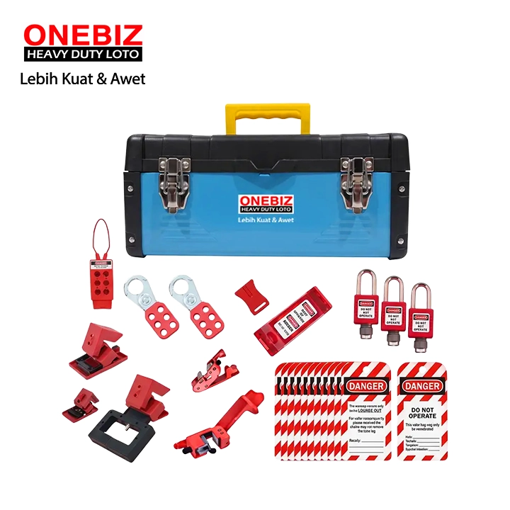 Heavy Duty Loto OB 14-ELEC-BDZ03-0002 Lototo Set ONEBIZ untuk memastikan sumber energi benar-benar terisolasi