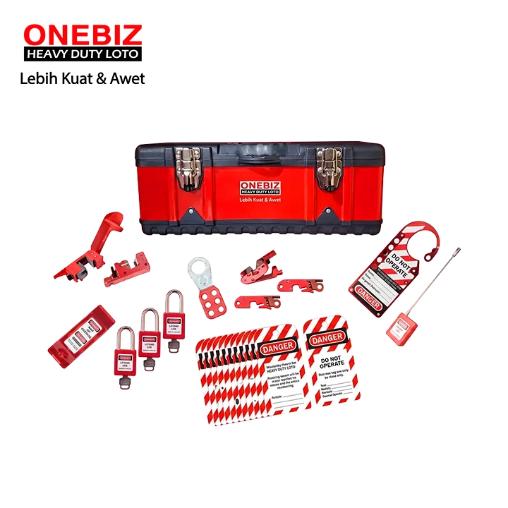 Heavy Duty Loto OB 14-ELEC-SLHB-0001 Lototo Set ONEBIZ untuk memastikan sumber energi benar-benar terisolasi