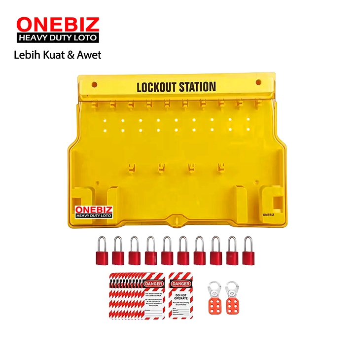 Heavy Duty Loto OB 14-MEC-BDB102-0003 Lototo Set ONEBIZ untuk memastikan sumber energi benar-benar terisolasi