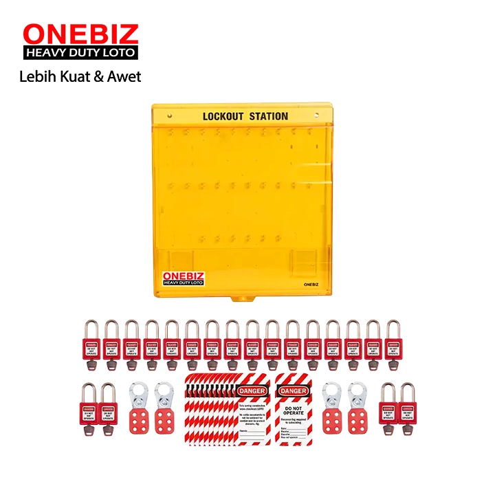 Heavy Duty Loto OB 14-MEC-BDB201-0001 Lototo Set ONEBIZ untuk memastikan sumber energi benar-benar terisolasi