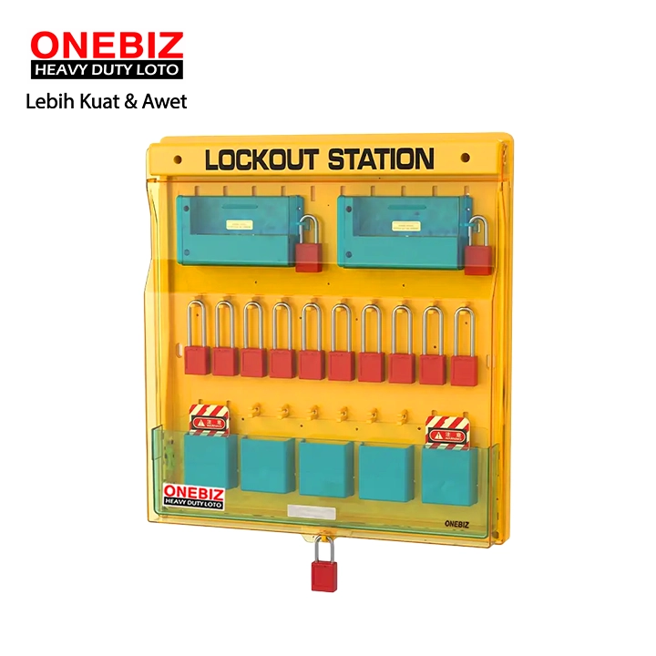 OB 14-BDB203 Lockout Station ONEBIZ untuk menyimpan loto agar tidak berantakan