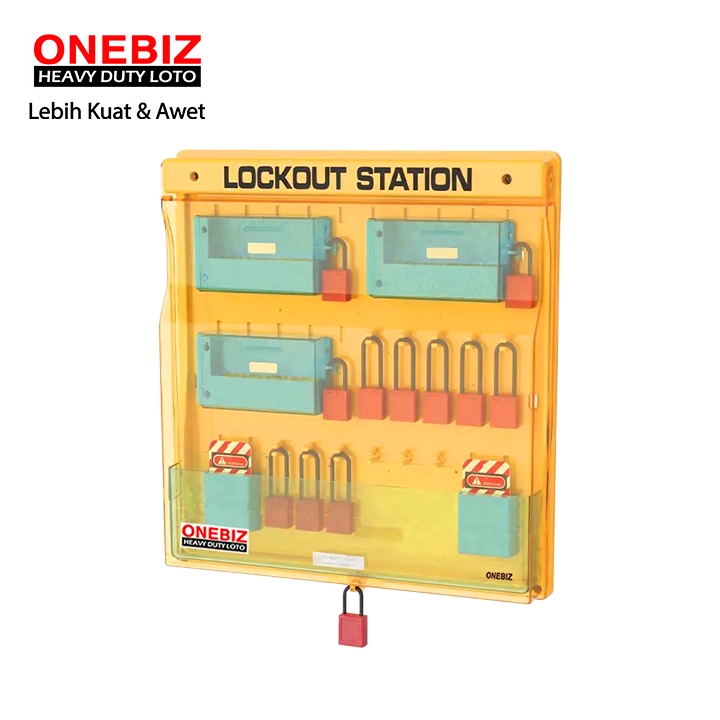 OB 14-BDB204 Lockout Station ONEBIZ untuk menyimpan loto agar tidak berantakan