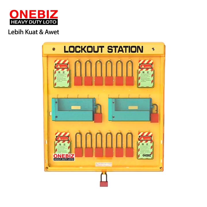 OB 14-BDB205 Lockout Station ONEBIZ untuk menyimpan loto agar tidak berantakan