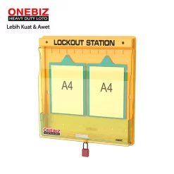 OB 14-BDB207(W) Lockout Station ONEBIZ untuk menyimpan loto agar tidak berantakan