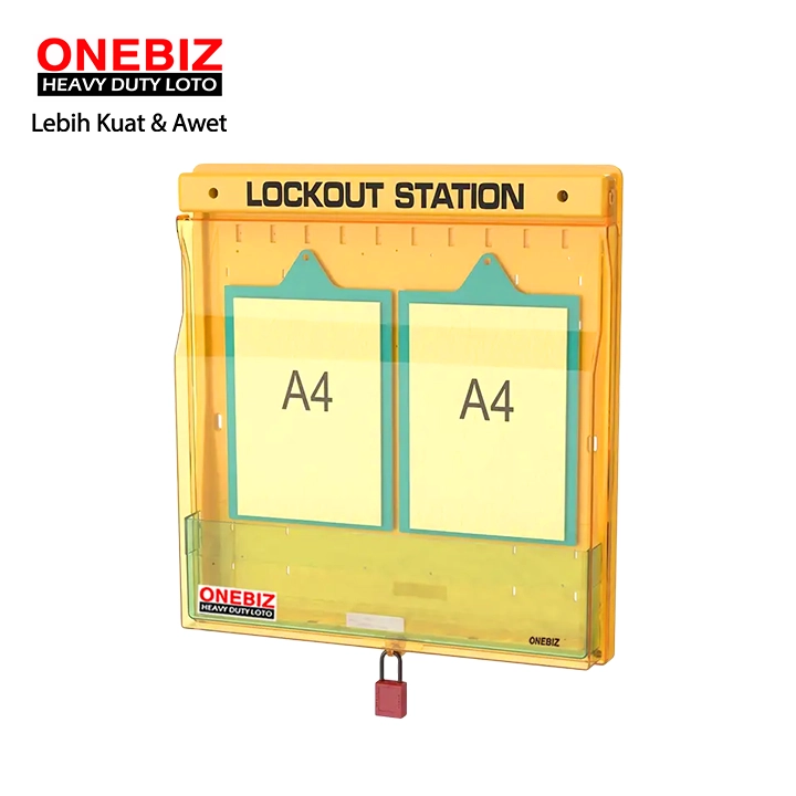 OB 14-BDB207(W) Lockout Station ONEBIZ untuk menyimpan loto agar tidak berantakan