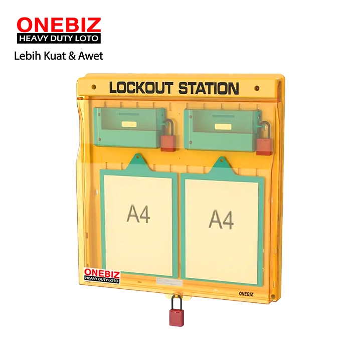 OB 14-BDB208(W) Lockout Station ONEBIZ untuk menyimpan loto agar tidak berantakan