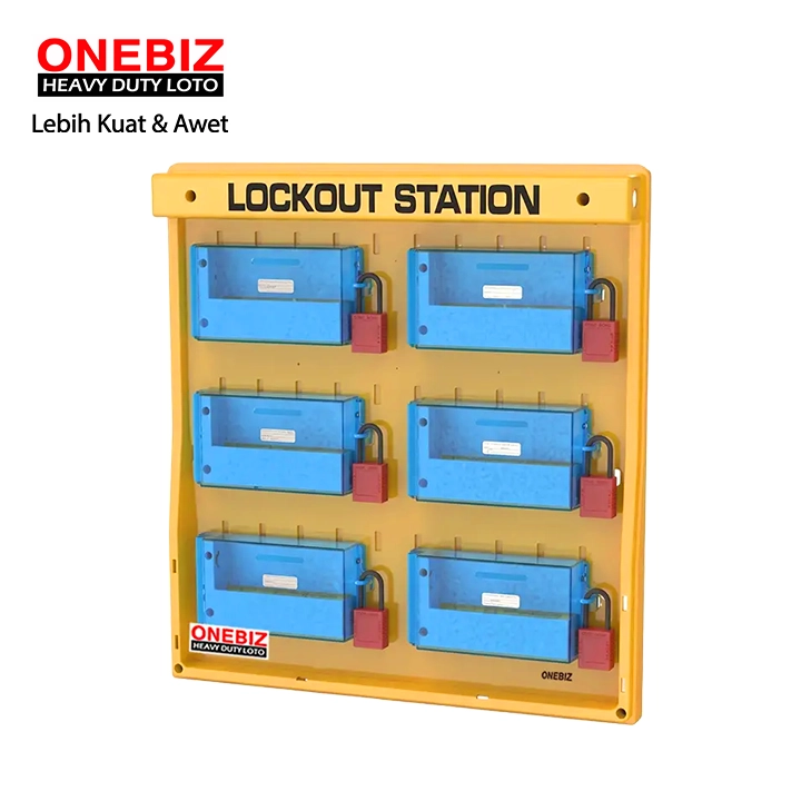 OB 14-BDB209 Lockout Station ONEBIZ untuk menyimpan loto agar tidak berantakan
