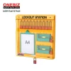 OB 14-BDB210(W) Lockout Station ONEBIZ untuk menyimpan loto agar tidak berantakan