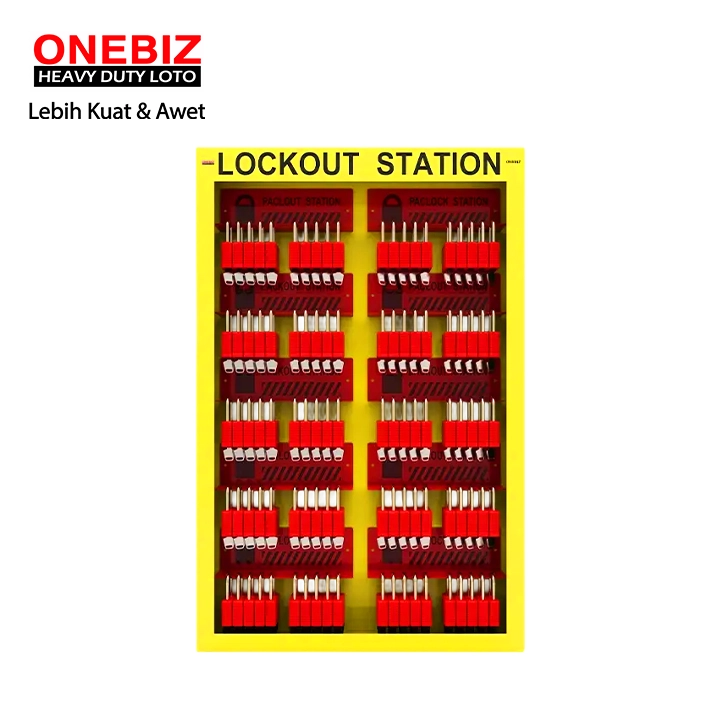 OB 14-BDB3-100 Padlock Station ONEBIZ untuk menyimpan loto agar tidak berantakan