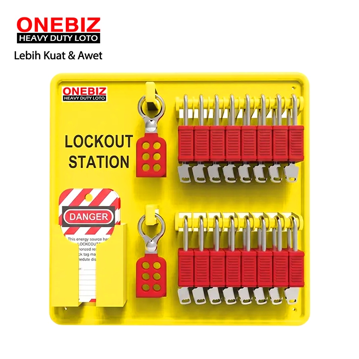 OB 14-BDB302 Lockout Station ONEBIZ untuk menyimpan loto agar tidak berantakan