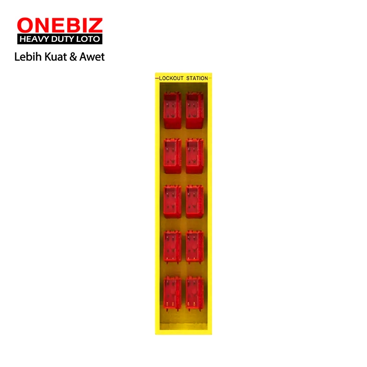 OB 14-BDB4-10 Lockout Kit Station ONEBIZ untuk menyimpan loto agar tidak berantakan
