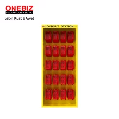 OB 14-BDB4-20 Lockout Kit Station ONEBIZ untuk menyimpan loto agar tidak berantakan