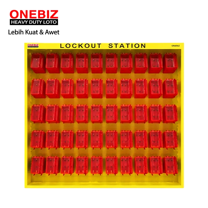 OB 14-BDB4-50 Lockout Kit Station ONEBIZ untuk menyimpan loto agar tidak berantakan