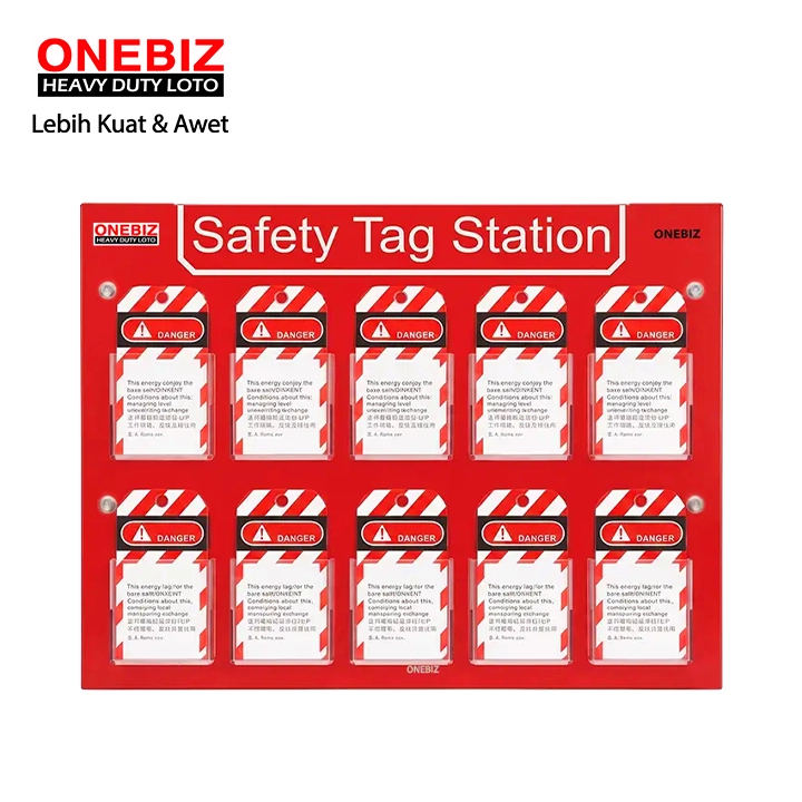 OB 14-BDB51 Safety Tag Station ONEBIZ untuk menyimpan loto agar tidak berantakan