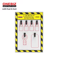 OB 14-BDB7-2 Open Lockout Station ONEBIZ untuk menyimpan loto agar tidak berantakan