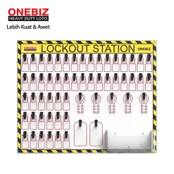 OB 14-BDB7-5 Open Lockout Station ONEBIZ untuk menyimpan loto agar tidak berantakan