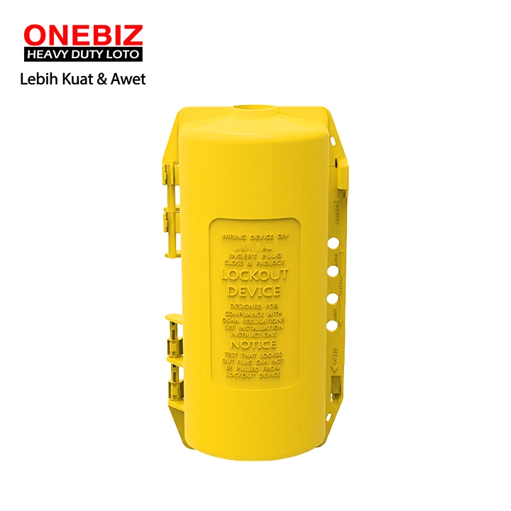 OB 14-BDD34 Electrical Plug Lockout ONEBIZ untuk mengunci dan mencegah energi listrik dinyalakan tanpa sengaja