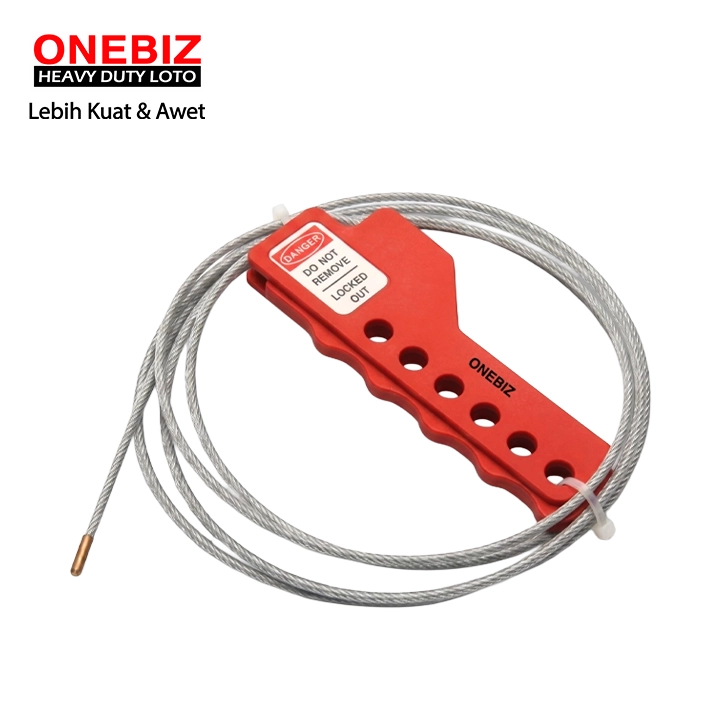 OB 14-BDL61-1 Cable Lockout ONEBIZ untuk mengunci dan mencegah sumber energi dilepaskan tanpa sengaja
