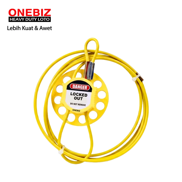 Heavy Duty Loto OB 14-BDL32-YELLOW Multi Purpose Cable Lockout ONEBIZ untuk mencegah mesin dioperasikan